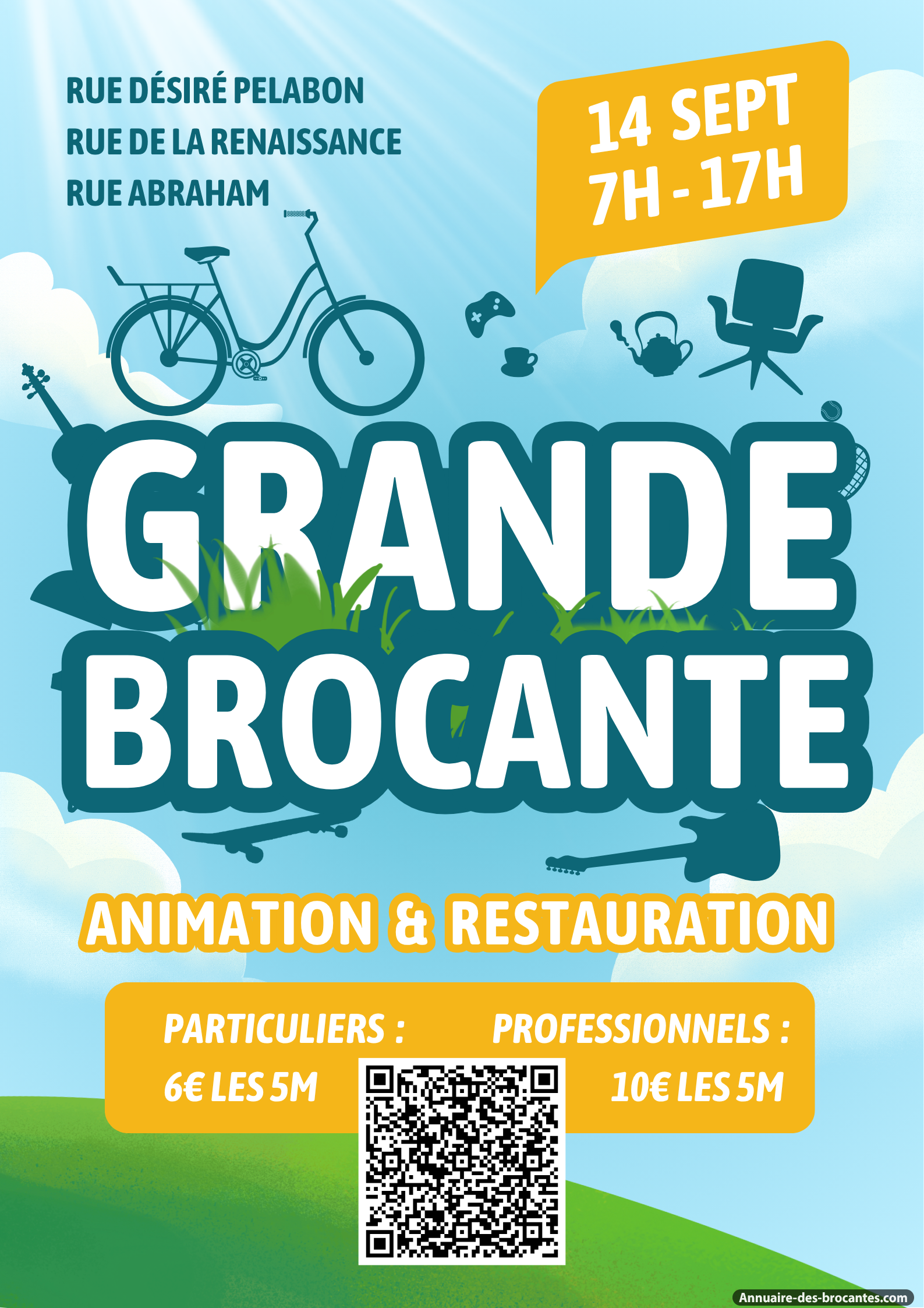 Affiche de Brocante à Crespin