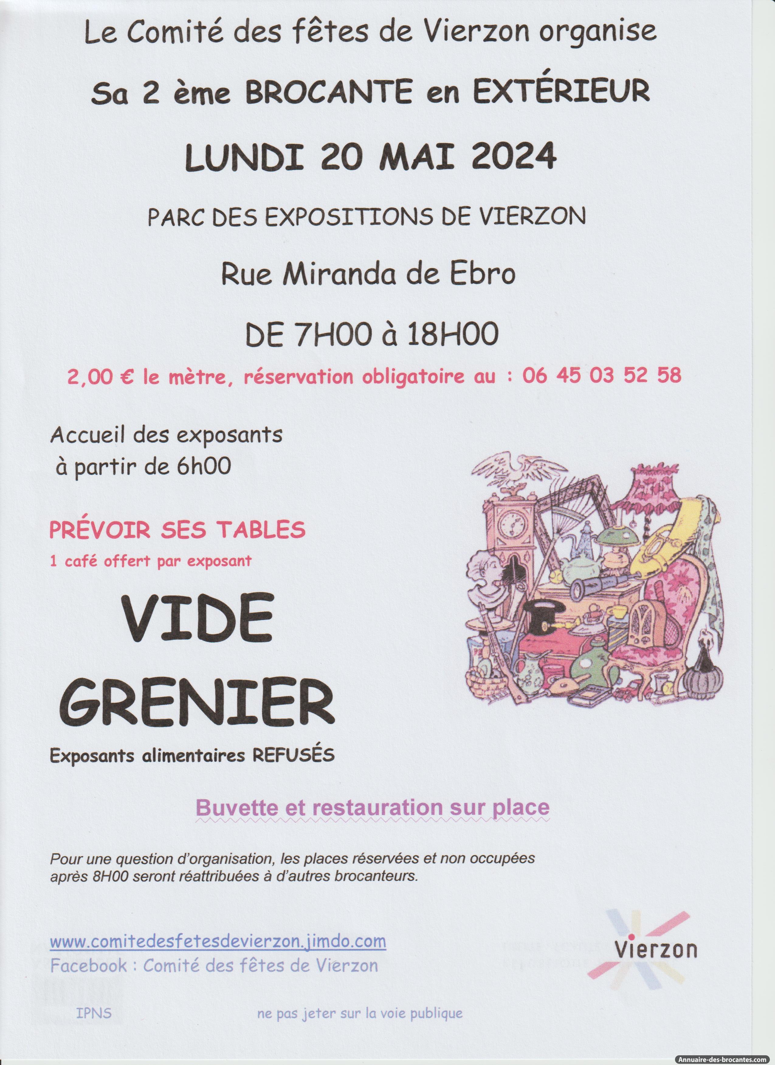 Affiche de Brocante à Vierzon